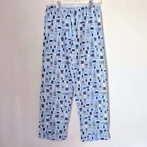 Wine Enthusiast Novelty Print Wine Bottles Cotton Pajama Bottoms Girls Night In